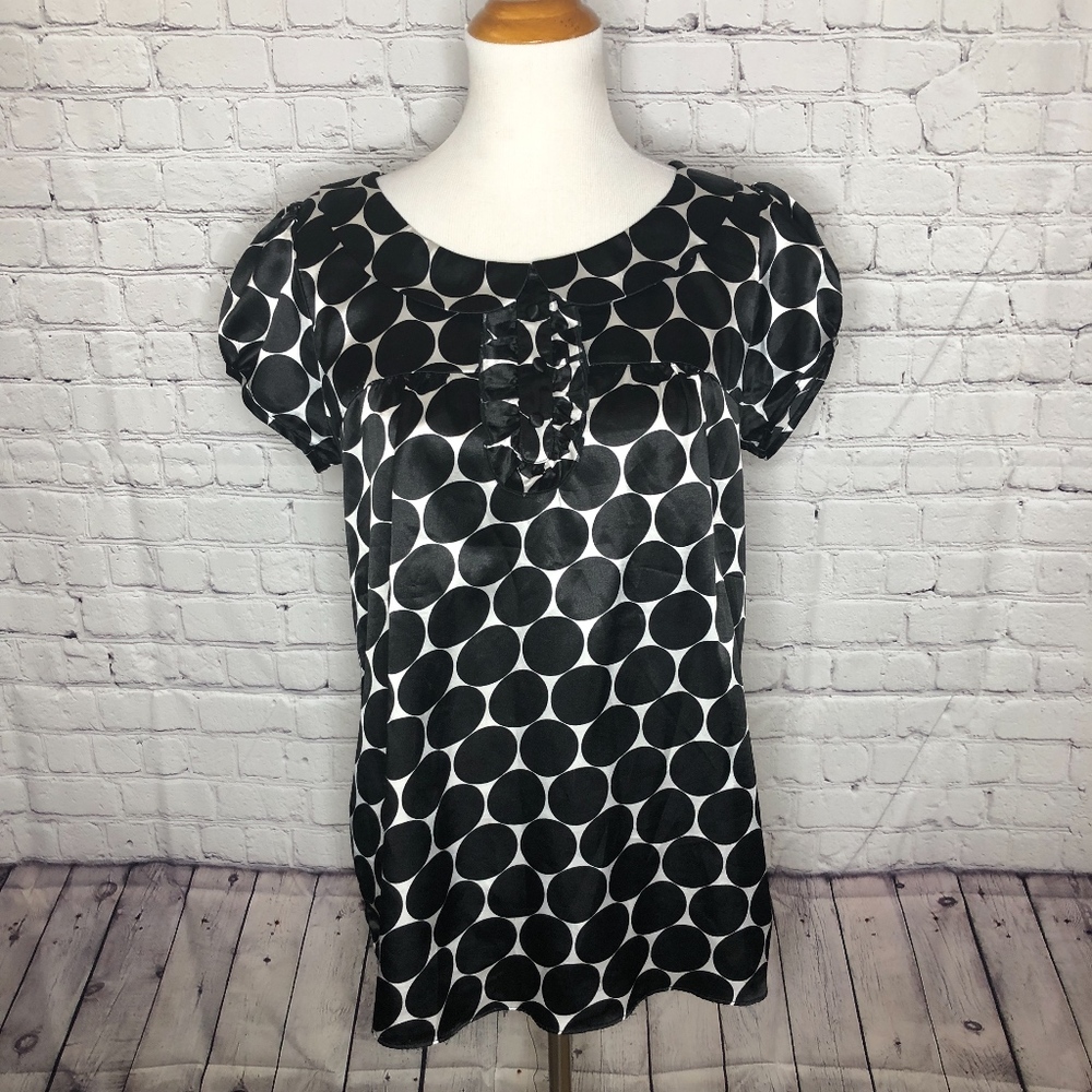 Black & White Polka Dot Blouse